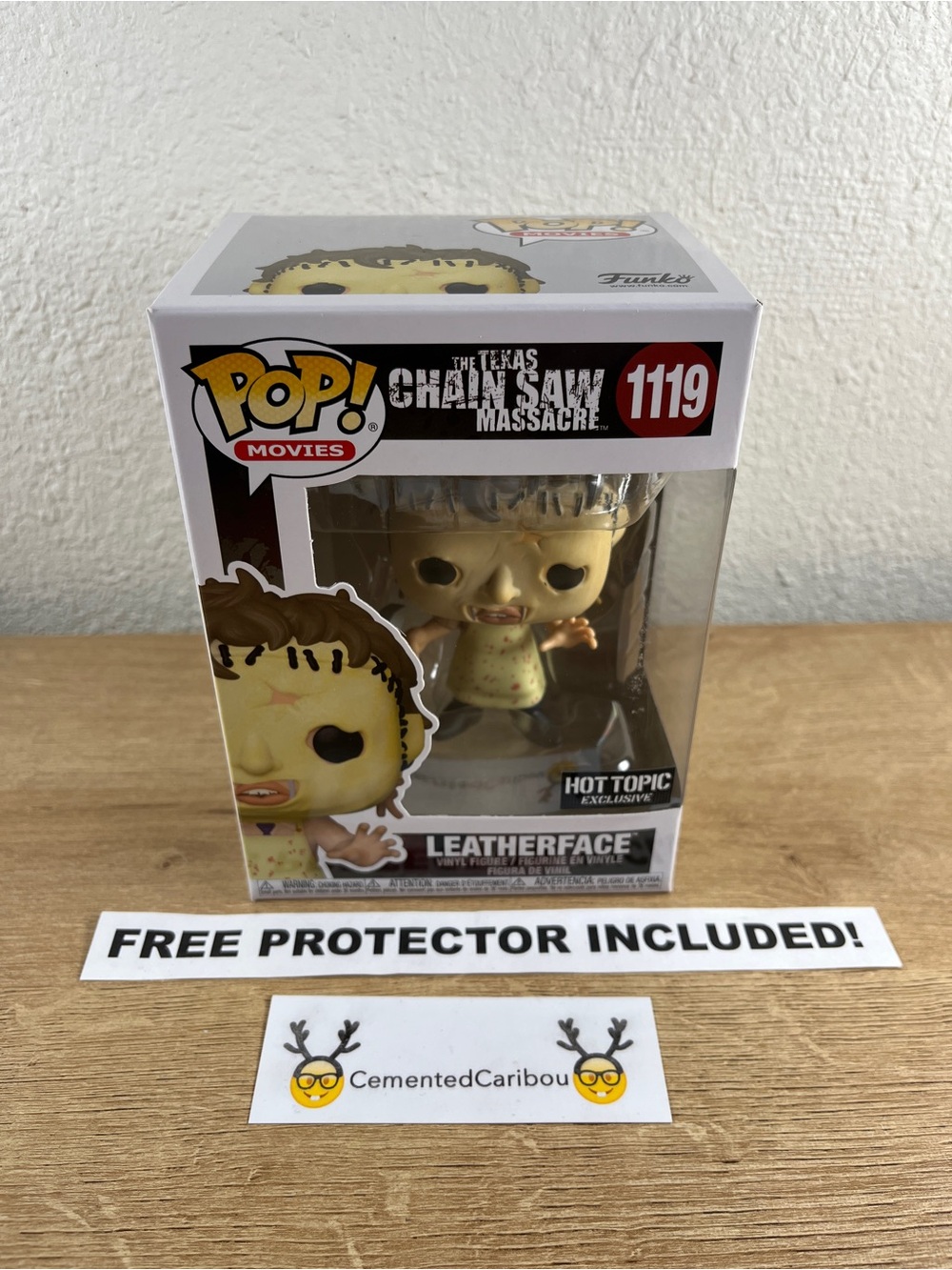 Texas Chainsaw Massacre Leatherface Funko Pop #1119 Hot Topic Vaulted NEAR MINT
